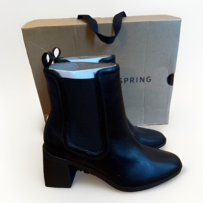 NEW Call It Spring Women's Black Kenzi Ankle Bootie KENZI-001 Size 9B 100% Vegan