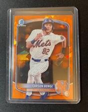 2025 Bowman Chrome Carson Benge Orange Sapphire /25 BCP-108