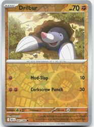 Drilbur 045/086 Reverse Holo Common SV: Black Bolt