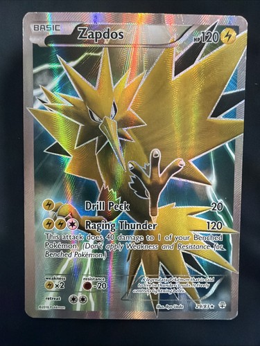 Pokemon TCG - Zapdos 29/83 Moderately Played Holo Rare Generations