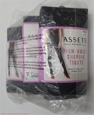 LOT OF 3  ASSETS by SPANX Women's High-Waist Shaping Tights Size 4 Black -182B