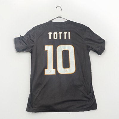 AS Roma Authentic 2014 Francesco Totti Third Jersey Black Nike | eBay