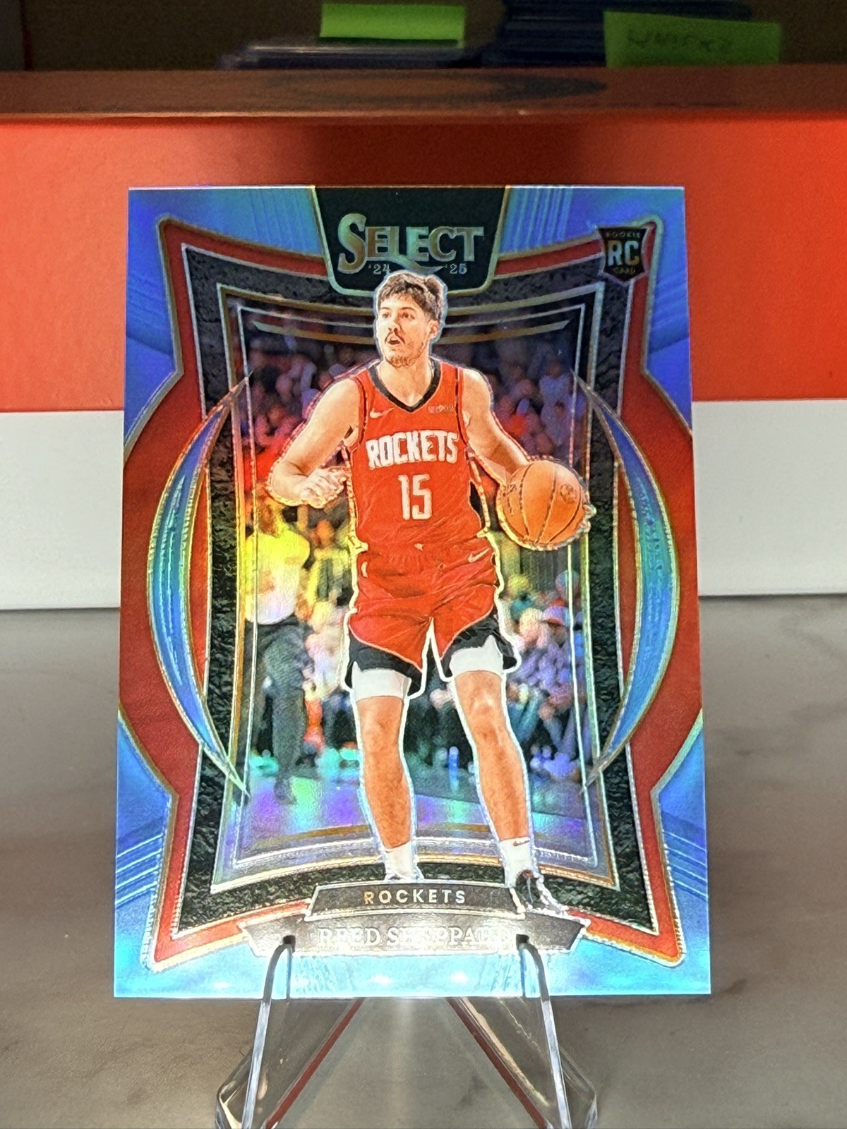 Reed Sheppard 2024-25 Panini Select - Concourse #68 Light Blue Prizm /299 (RC)