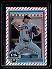 2025 Panini USA Baseballl Stars & Stripes Stripes Var. Liam Peterson Team USA