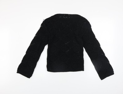 Schwarzer Pullover Pulli Damen UK Größe XS Marks and Spencer