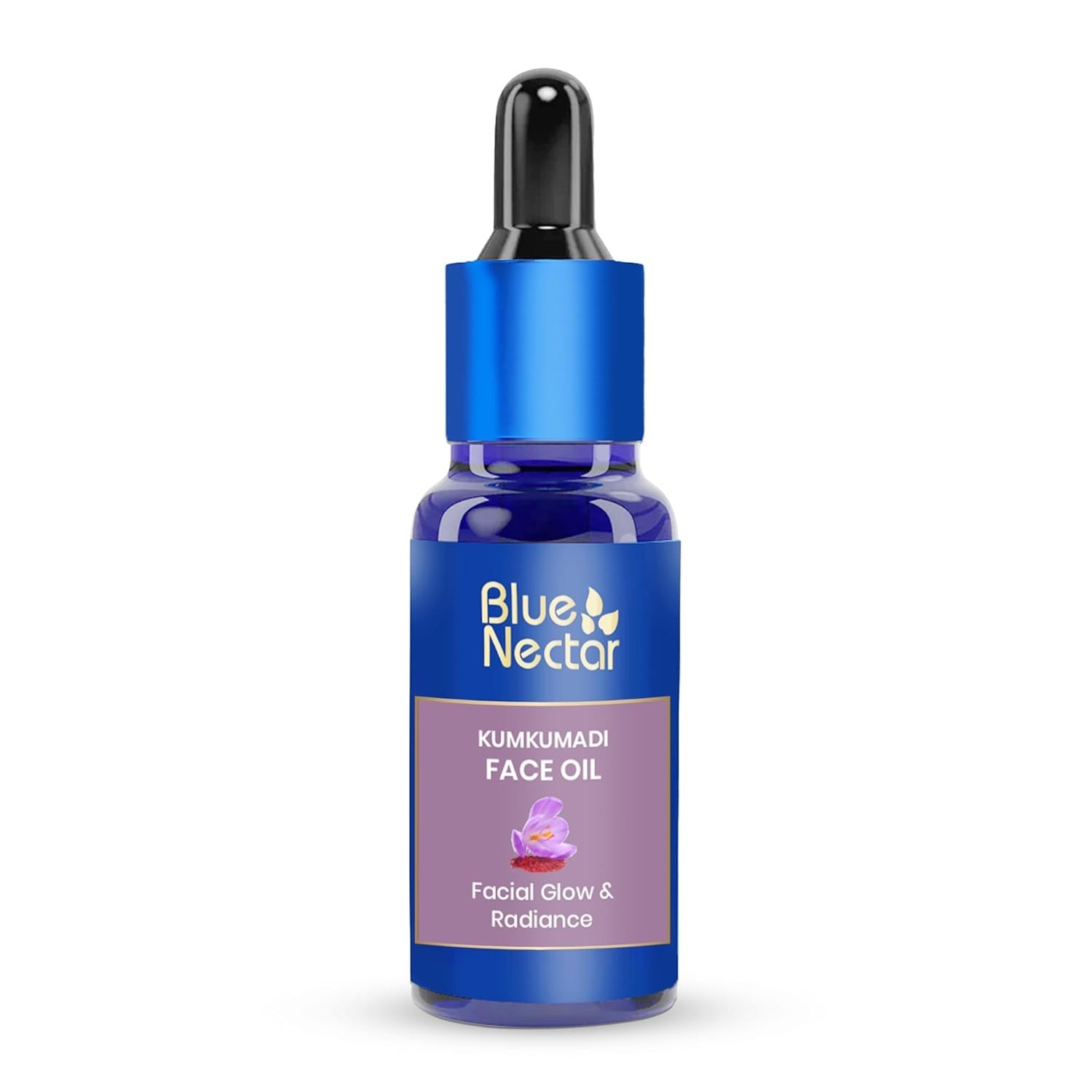 Aceite facial iluminador de la piel de néctar azul Kumkumadi Tailam para una ...