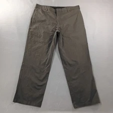 Dockers Relaxed Fit Flat Front Brown Khaki Pants Mens Size Actual 38x28