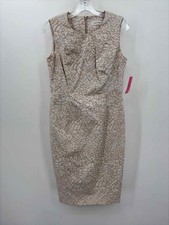 Pre-Owned Calvin Klein Gray Size 4 Knee Length Sleeveless Dress