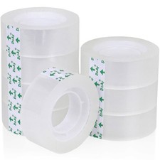 Easy Tear Transparent Tape Refills 8 Rolls for Gift Wrapping Dispenser NEW
