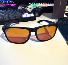 GUNNAR Blue Light Blocking Glasses Orange Lenses Black Rectangle BD017 133 C