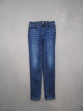 American Eagle Next Level Stretch Hi Rise Jegging Jeans SZ 00 Short Blue Skinny