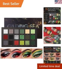 18 Color Eyeshadow Palette, Matte Shimmer Metallic Glitter Eye Shadow Palette...