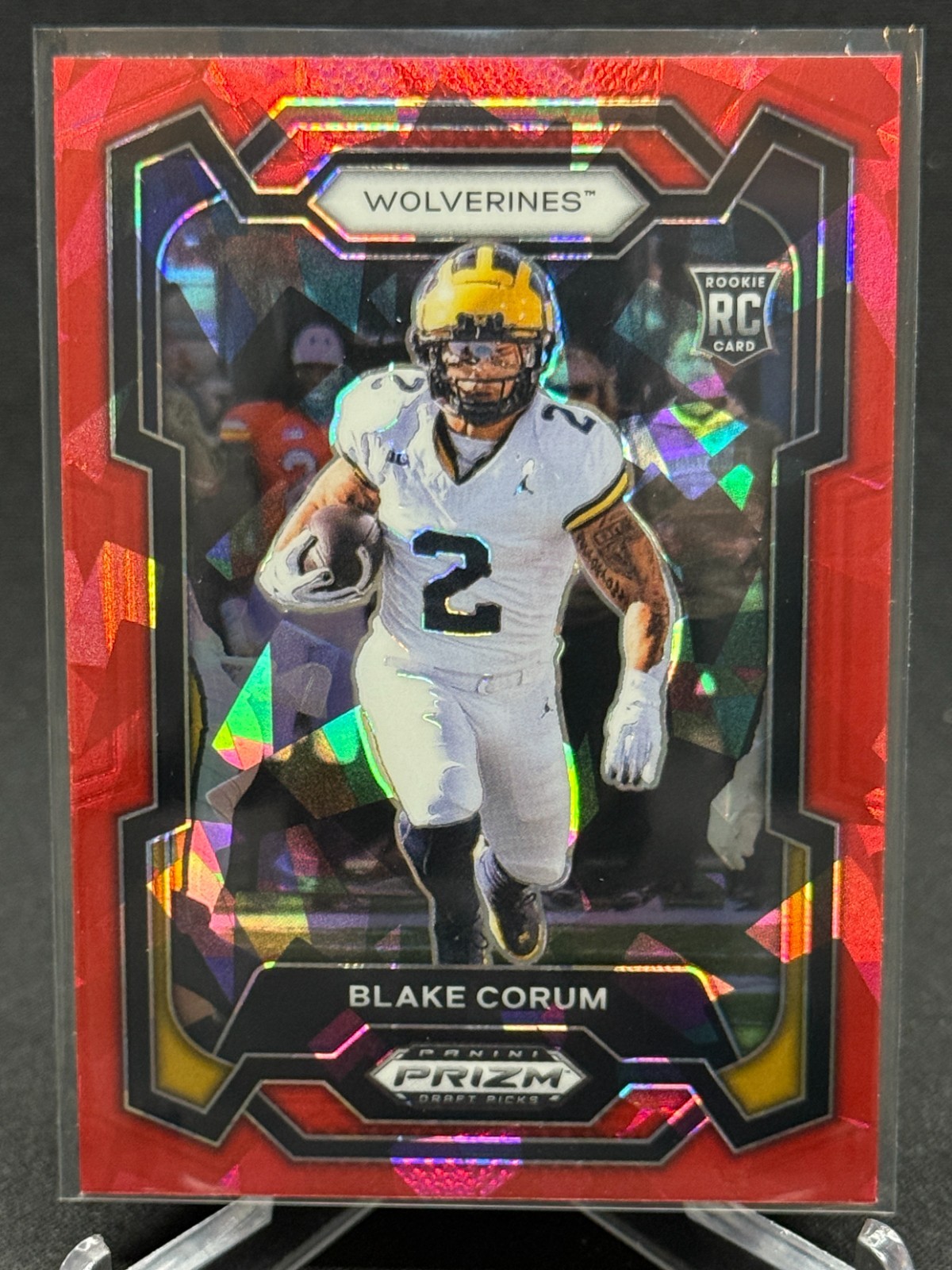 2024 Panini Prizm Draft Picks - Blake Corum - Red Ice - Michigan - RC