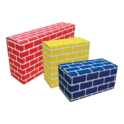 Edushape Ltd Blocco di Mattoni in Cartone Grande Set da Costruzioni - 44 Pezzi - Foto 3 di 4