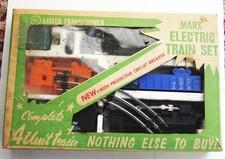 Vintage Marx Electric Train Set 4309 Set 1950s 1960s Untested NICE O Gauge w/Box