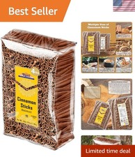 Natural 4lb Rani Cinnamon Sticks - Aromatic Spices for Beverages  More