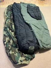 US Mil. 4 Piece Modular Sleeping System w/G-Tex Bivy Woodland Camo