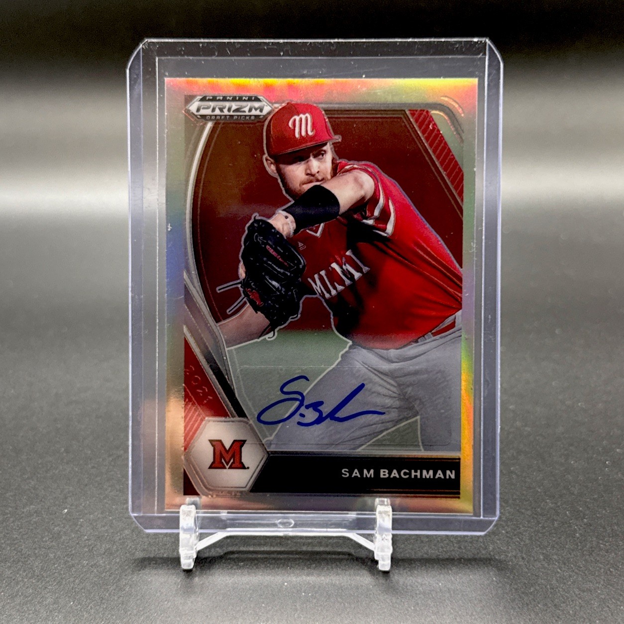 2021 Panini Prizm Draft Picks - Sam Bachman #PDP9 Silver Prizm (RC) Auto