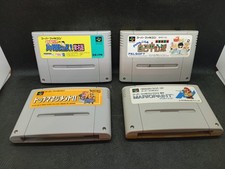 Lot de 4 jeux Super Famicom (JP) / Games x 4 SFC SNES Super Nintendo (lot #70)