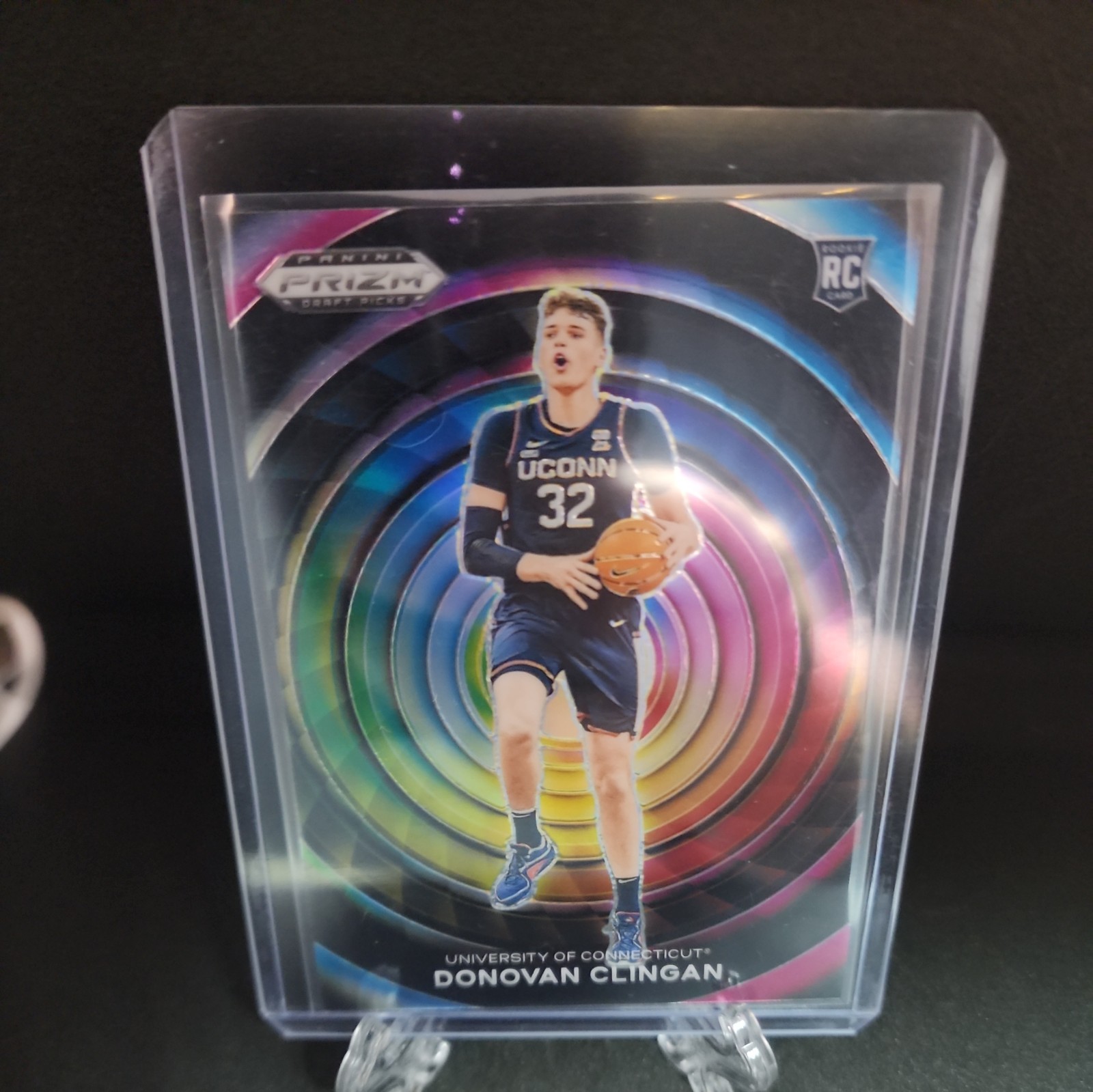 2024 Panini Prizm Draft Picks No. 4 - Donovan Clingan Rookie Color Wheel SSP