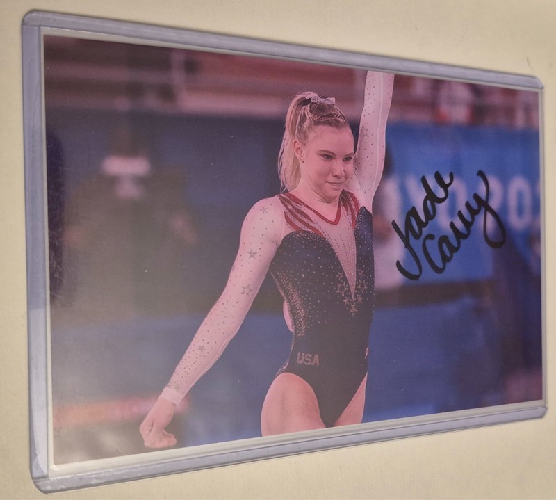 Olympic Athlete Jade Carey Authentic Autographed 4x6 Photo