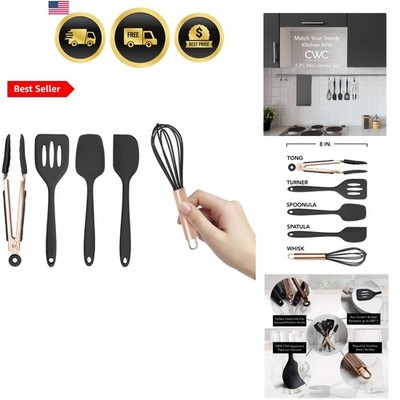 Silicone Cooking Utensils Set Mini Kitchen Gadgets for Nonstick Cookware