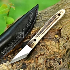 6'' Authentic Handmade D2 Steel Bushcraft, EDC Kiradishi Knife with Sheath