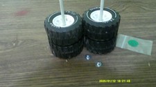 vintage tonka ford dodge truck set of 4 tires xr-101 nice 2 axles 2 new nuts for