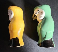Tazze/tazze/vasi souvenir pappagallo ara verde e giallo set di 2