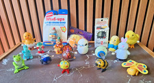 Lot Of 18 Wind Up Toys 70  s 80  s Chicks Bees NunZilla 3 New Furry Cover More