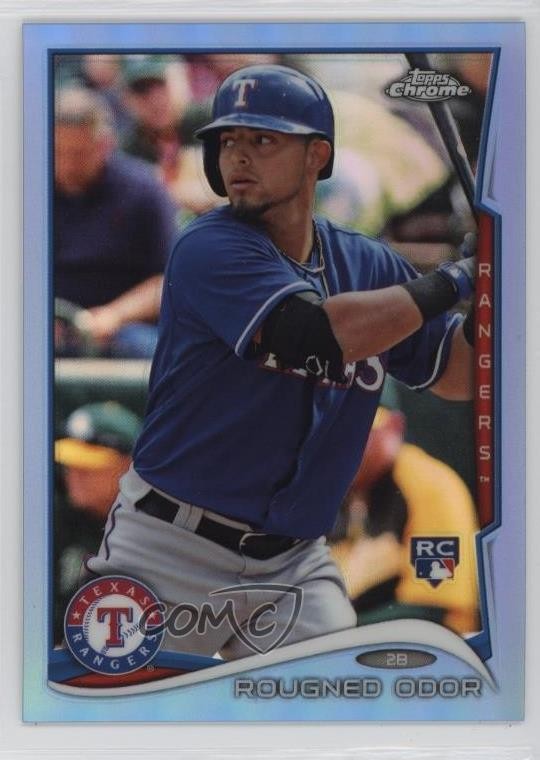 2014 Topps Chrome Blue Refractor 183/199 Rougned Odor #213 0i2a