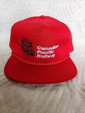Canadian Pacific Railway Red Rope Embroidered Style Adjustable Strapback Hat Cap