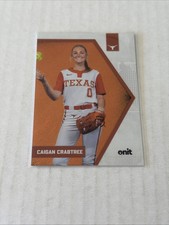 2026 ONIT Texas Longhorns SOFTBALL card CAIGAN CRABTREE parallel ORANGE