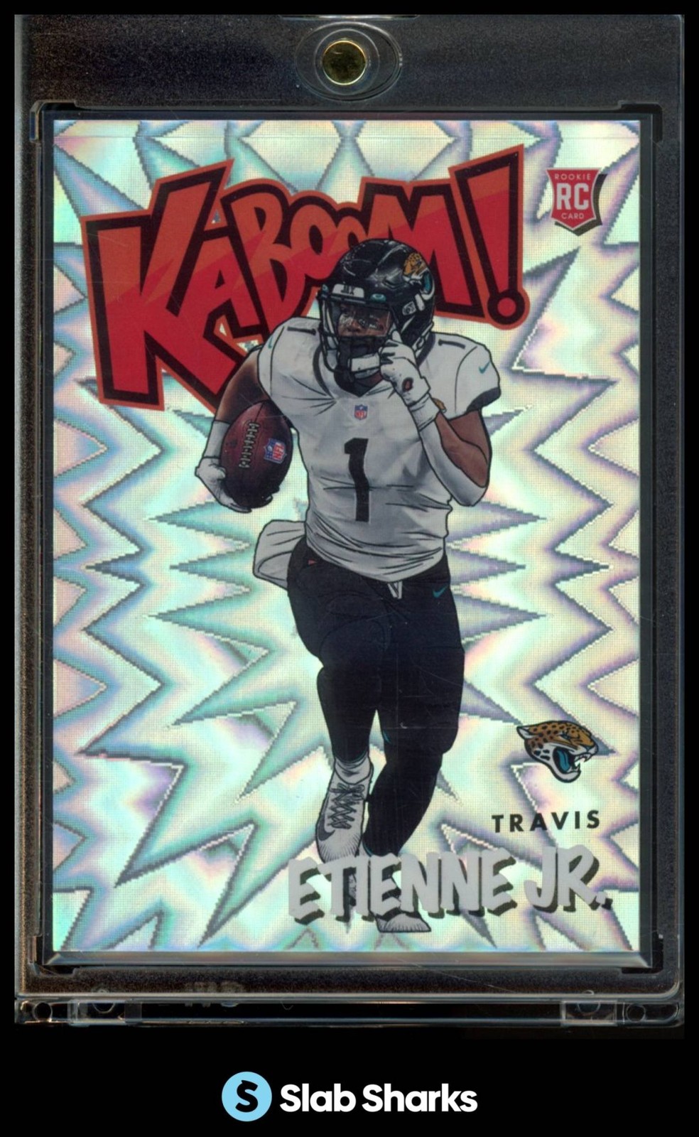 2021 PANINI ABSOLUTE #K49 TRAVIS ETIENNE JR. KABOOM! RC ROOKIE