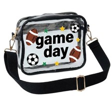 Clear Bag for Stadium World Soccer Cup 2026-Concert Sports Fan Black