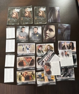 Twilight (2008) Premium Fotokarten Konvolut | Topps UK | 18 Karten + Packs