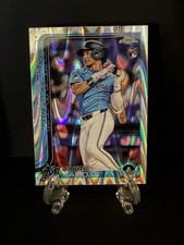 2025 Topps Chrome Javier Sanoja RC RayWave Refractor Rookie Miami Marlins