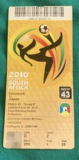 WORLD CUP 2010 USED TICKET STUB - MATCH 43 DENMARK V JAPAN
