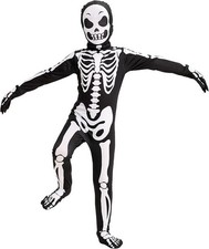 Halloween Skeleton Costume for Kids, Bone Outfit Small 5-7 years