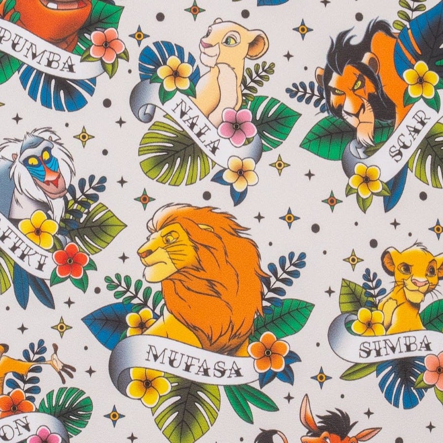 NWT Loungefly Lion King AOP Tattoo Floral Mini Backpack | eBay display picture 1