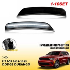 Led Fender Side Marker Light Lamps For Dodge Durango 2021-2025 Smoked 68476819aa Led Fender Side Marker Light Lamps For Dodge Durango 2021-2025 Smoked 68476819aa