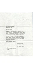 Masonic Teutonia Lodge 367 Acceptance Letter 1965 PA Knouse Berks County F&AM