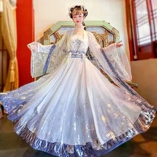 Large Size Chinese Hanfu Dress Women Oversized Cosplay Costume Ancient Tang Suit