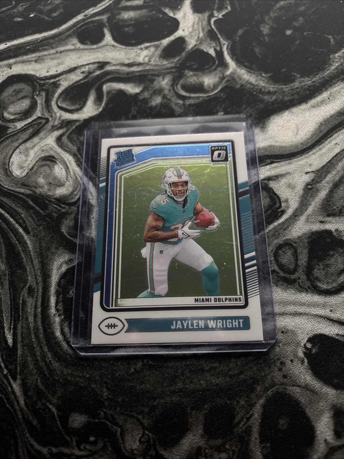 2024 Panini Optic Jaylen Wright RC  Silver Holo Prizm #249 Miami Dolphins