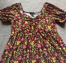 Blue Vanilla Floral Dress UK 8 / XS - VGC - Summer Dress