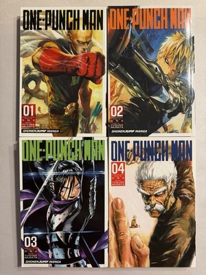 One-Punch Man Vol 1 2 3 4 Manga   English Shonen Jump Yusuke Murata One Punch