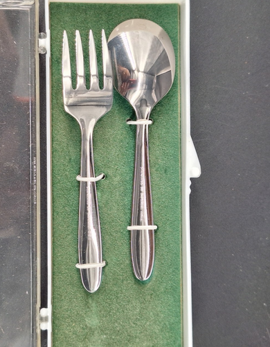 2 Piece Imperial Stainless Steel Child's Flatware Set in the Original Container - Picture 7 of 10