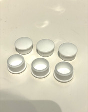 POOL  STEPS LINER CLAMP PLATE WHITE PLASTIC PROTECTIVE COVER PUSH CAPS 22 x 12mm