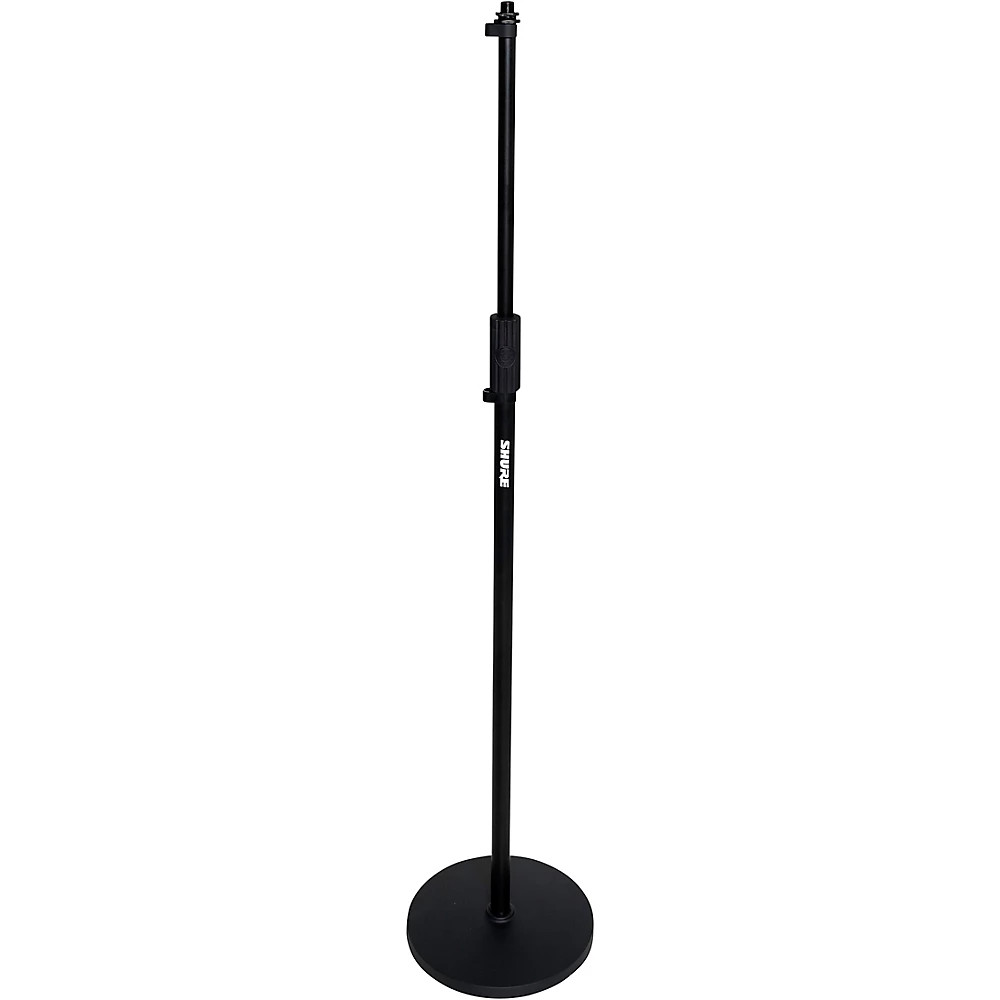 Shure Round Base Mic Stand wHeight Adjustable Twist Clutch - 10 Base Black 12090₽