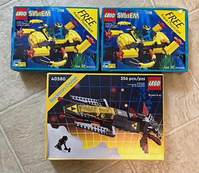 LEGO System Aquazone 1728 x2 and 40580 Blacktron lot
